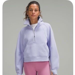 Lululemon Scuba Oversized Funnel Neck Half Zip in Blissful Blue Size M/L
